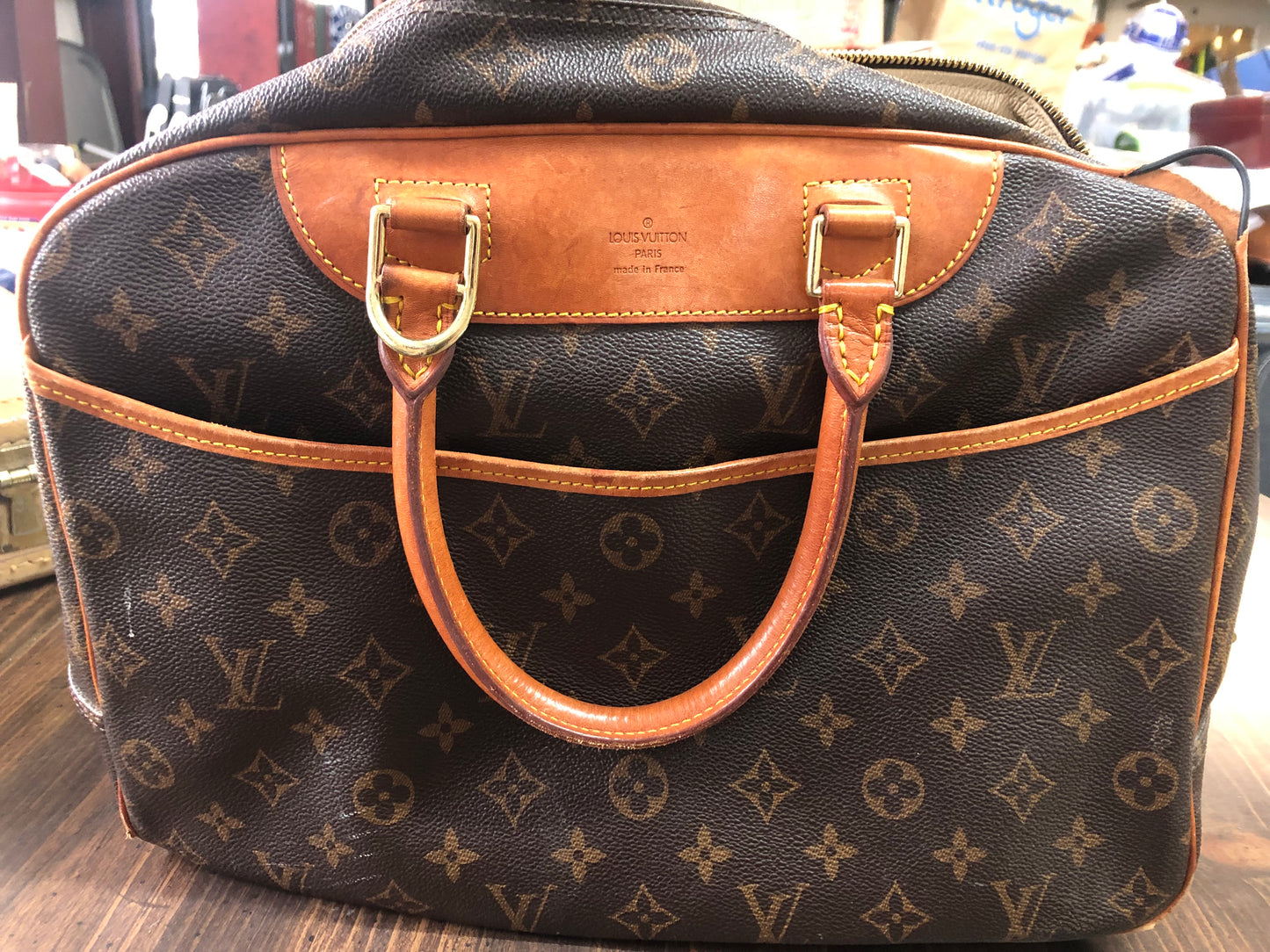 Authentic Louis Vuitton Monogram Deauville Bag