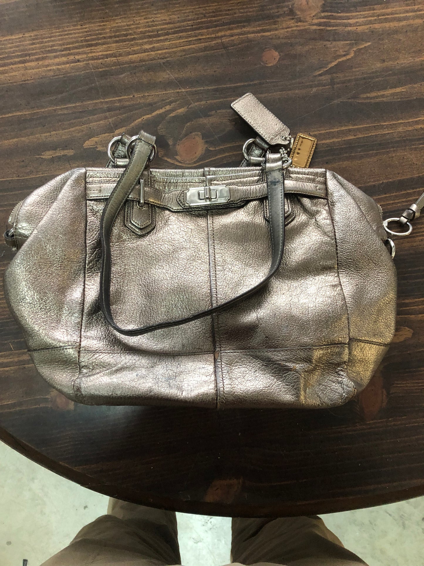 Coach Chelsea Jayden Metallic Carryall