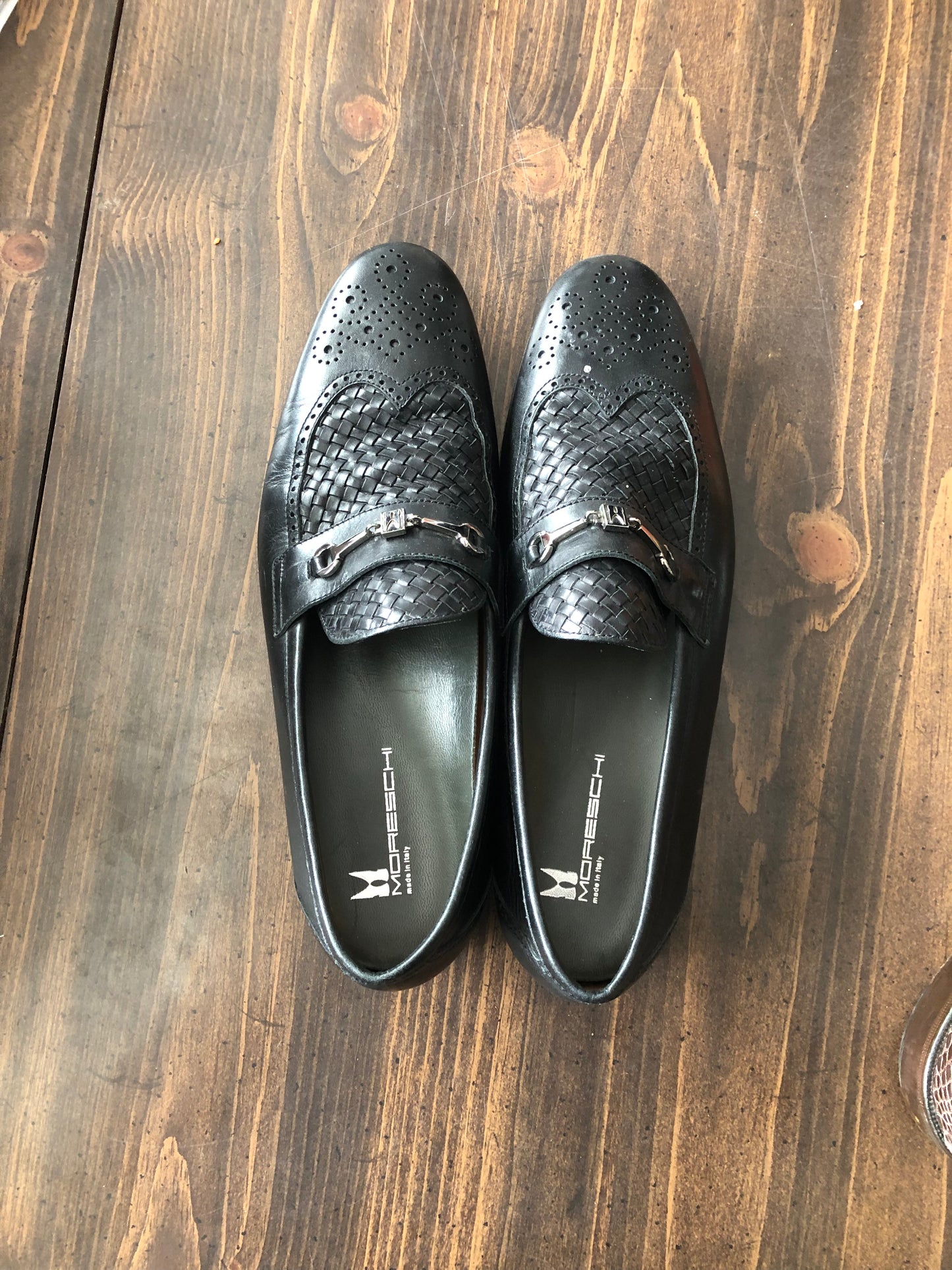 Moreschi Black Italian Loafers