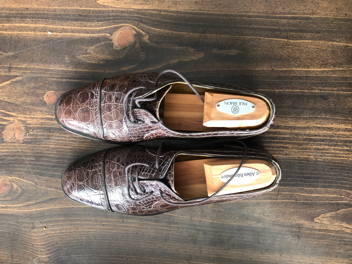 Zelli Italian Crocodile Leather Oxford