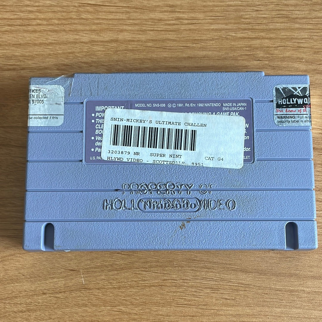 Mickey's Ultimate Challenge SNES Video Game