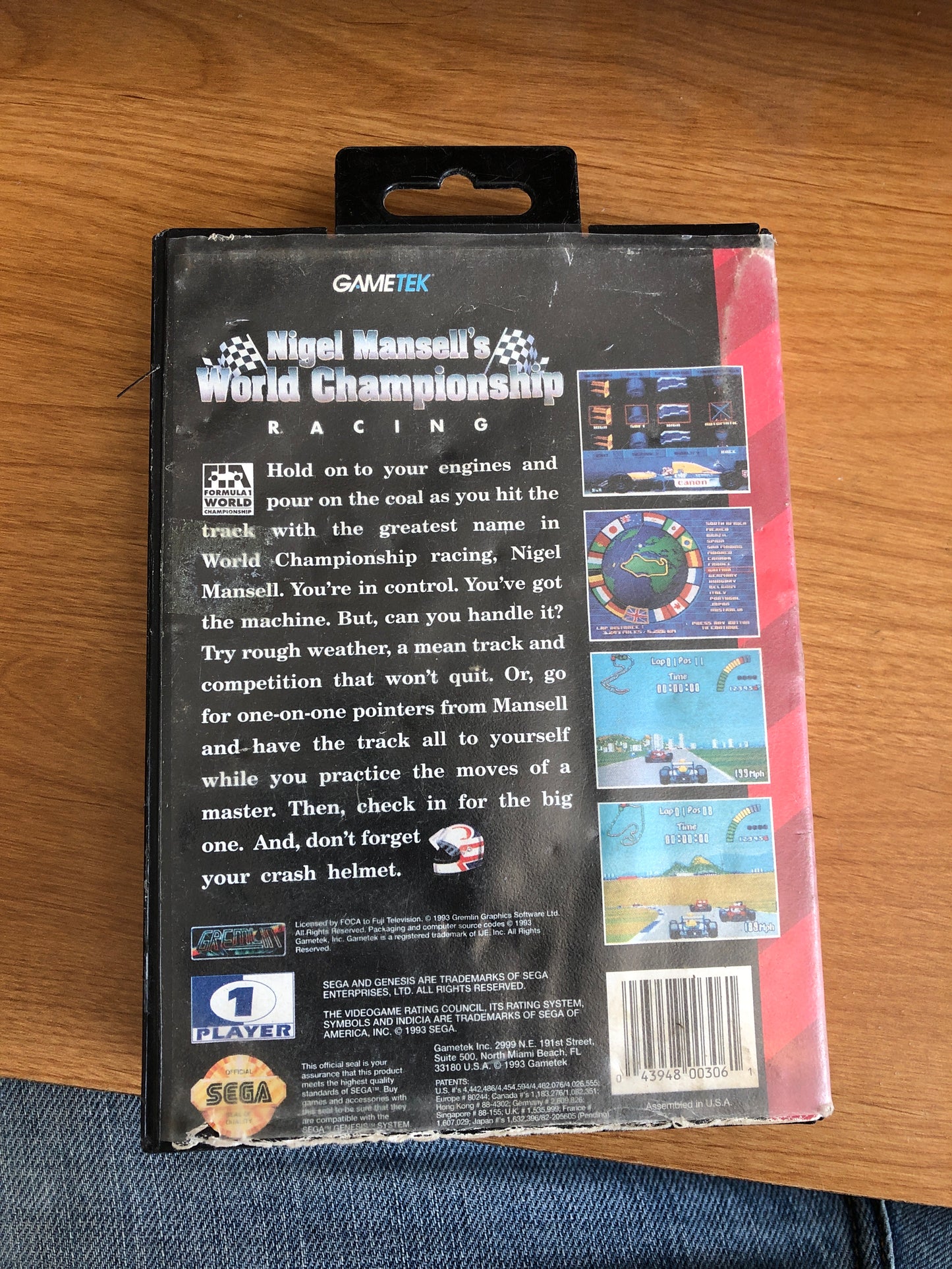 Nigel Mansell's World Championship Racing (SEGA Genesis)