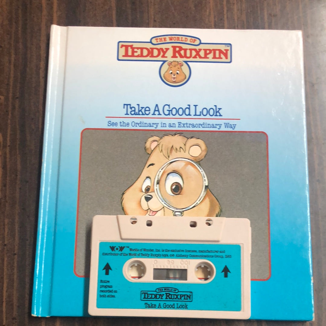 The World of Teddy Ruxpin: Take A Good Look book and cassette