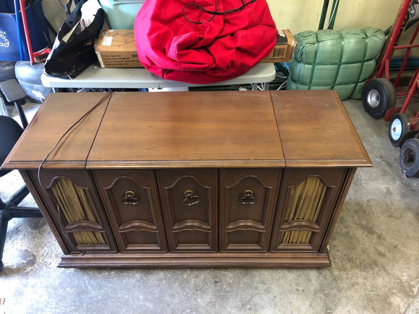 1966 Admiral AM/FM Radio and Record Player Console