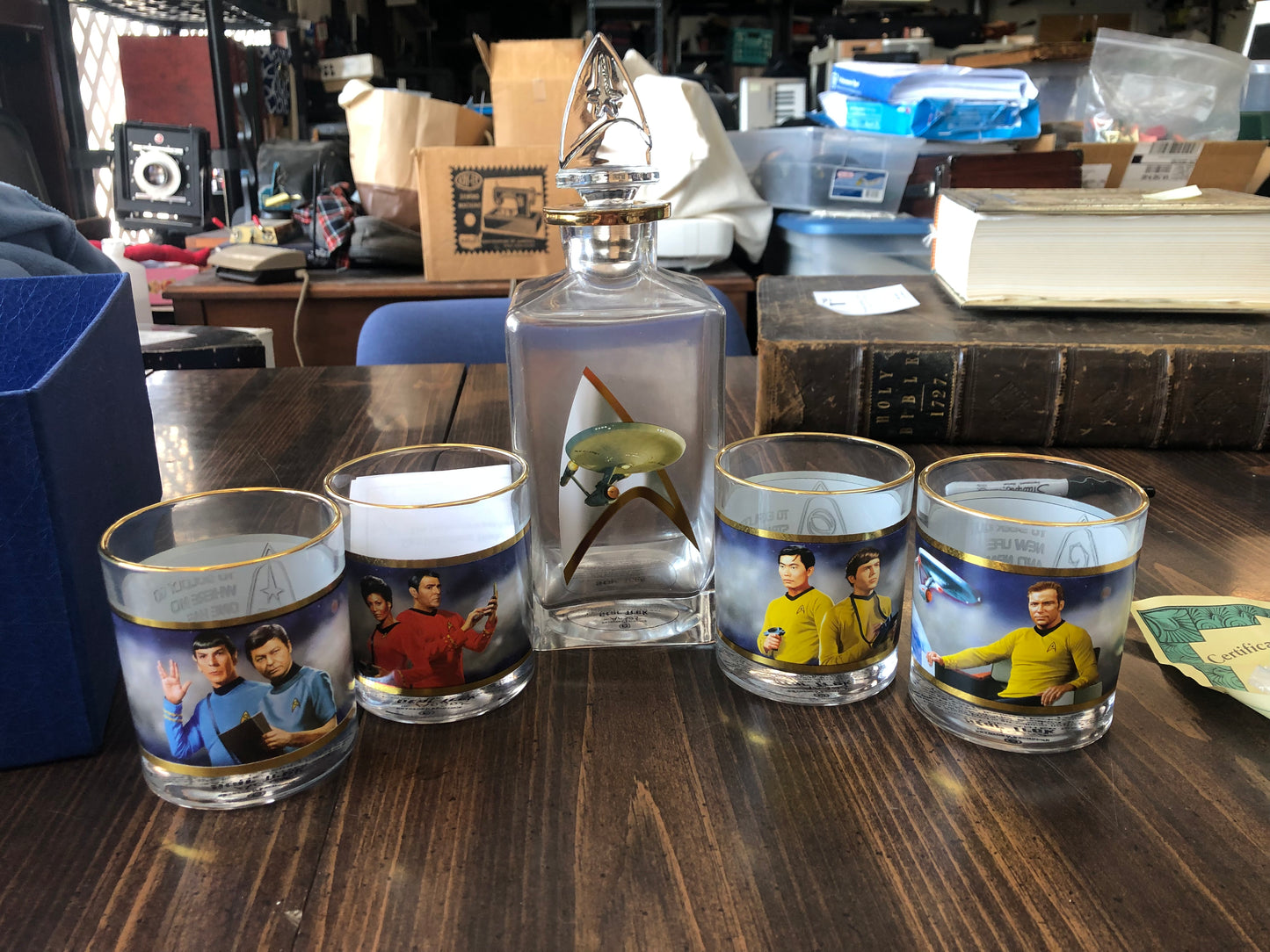 Star Trek The Original Series Beverage Decanter and Glasses Set