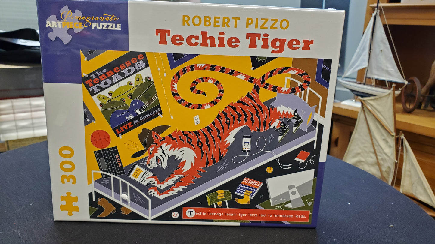 Robert Pizzo- Techie Tiger puzzle. Pomegranate Puzzles