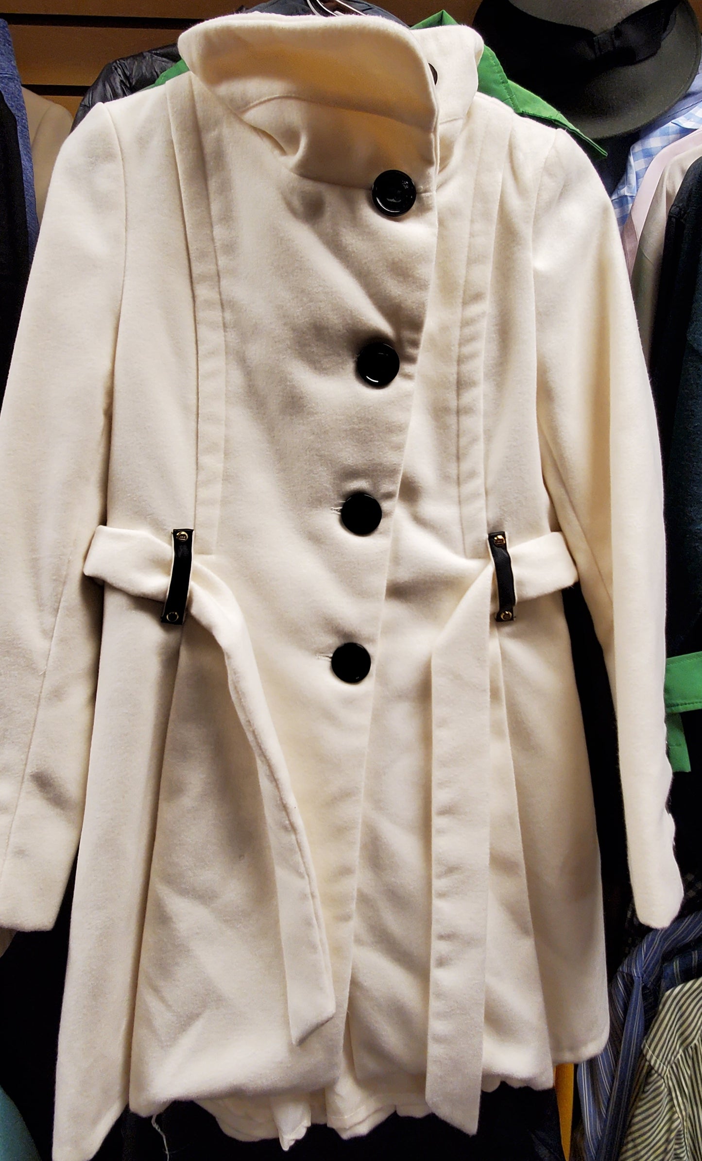 Steve Madden white trench