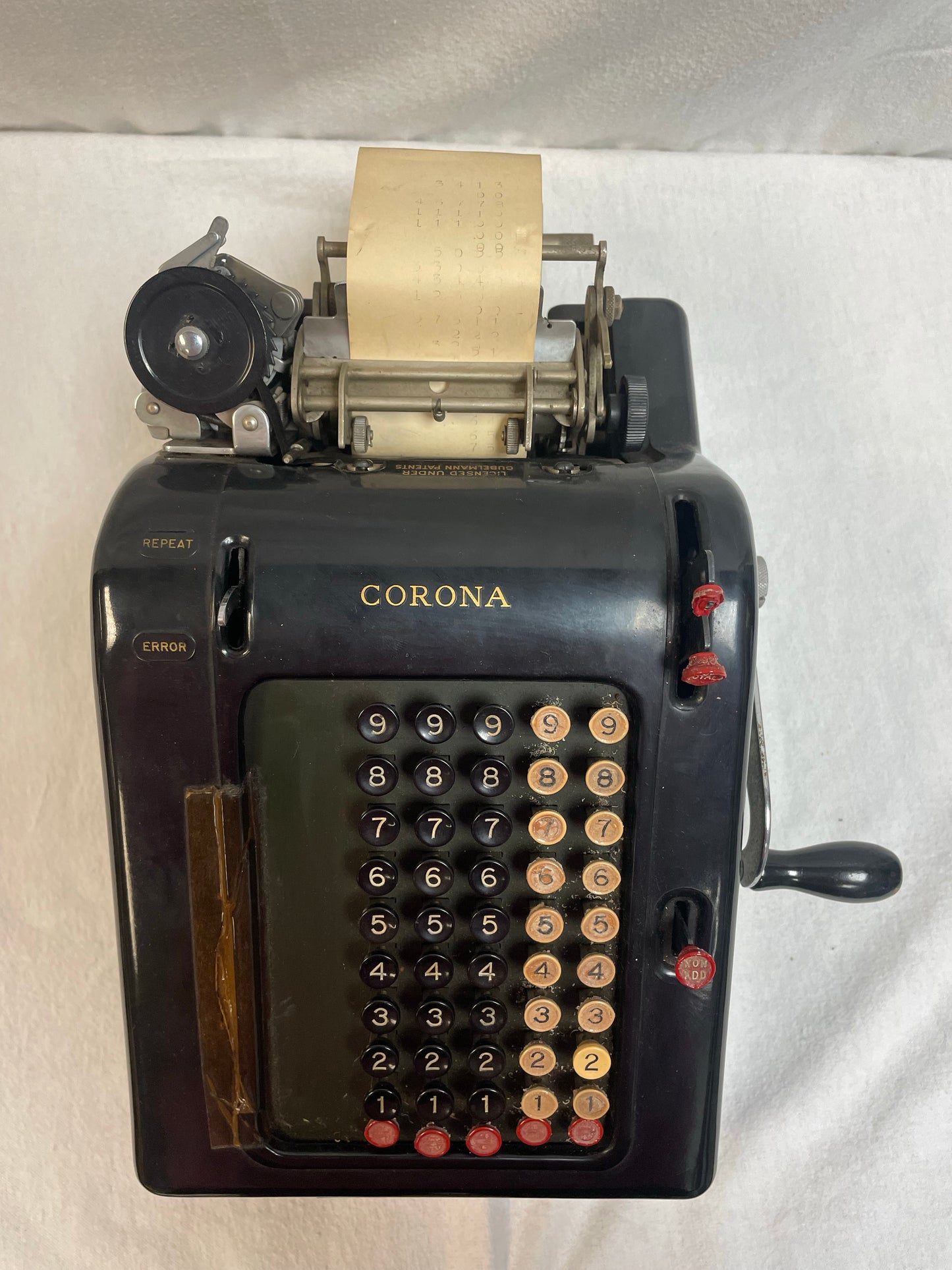 Vintage LC Smith and Corona Adding Machine