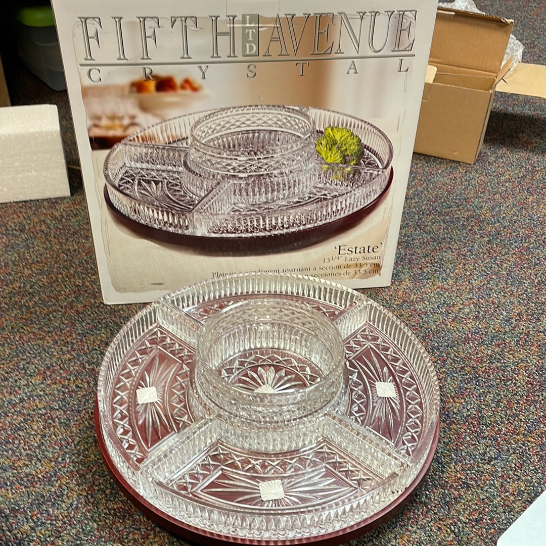 Fifth Avenue LTD Crystal Lazy Susan