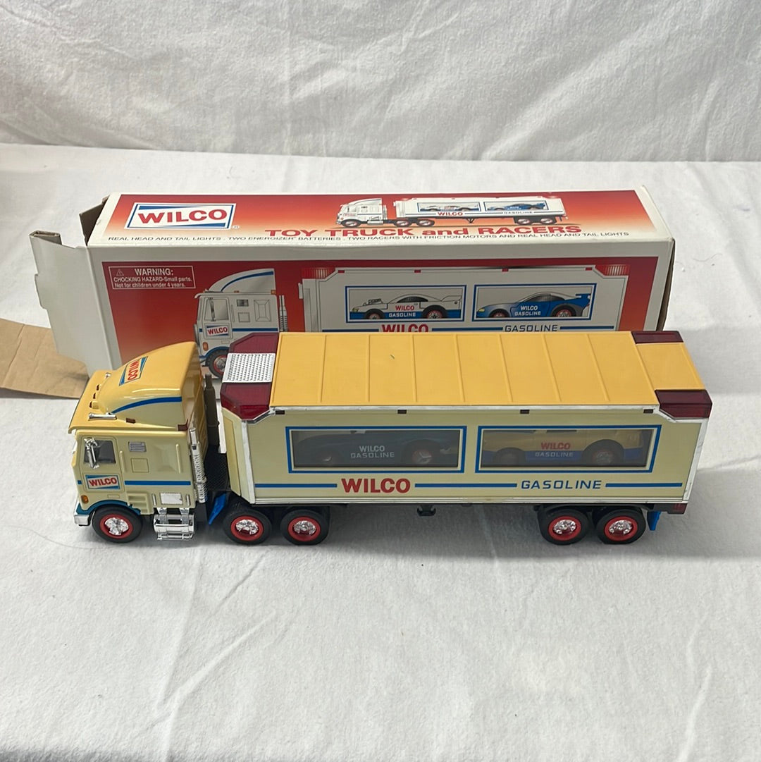 Vintage Wilco Toy Truck and Racers