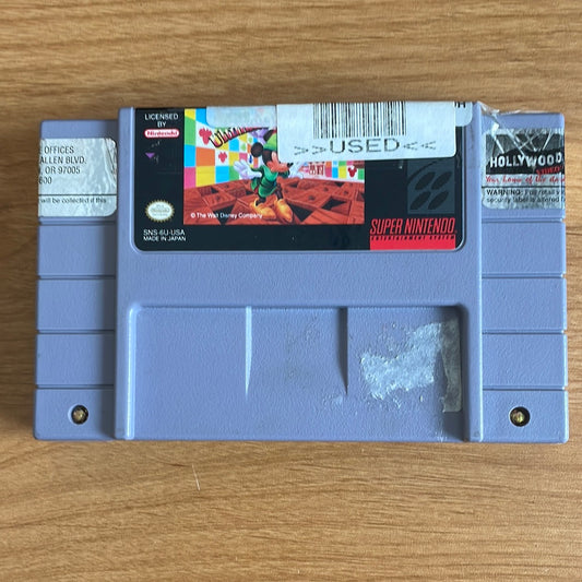 Mickey's Ultimate Challenge SNES Video Game