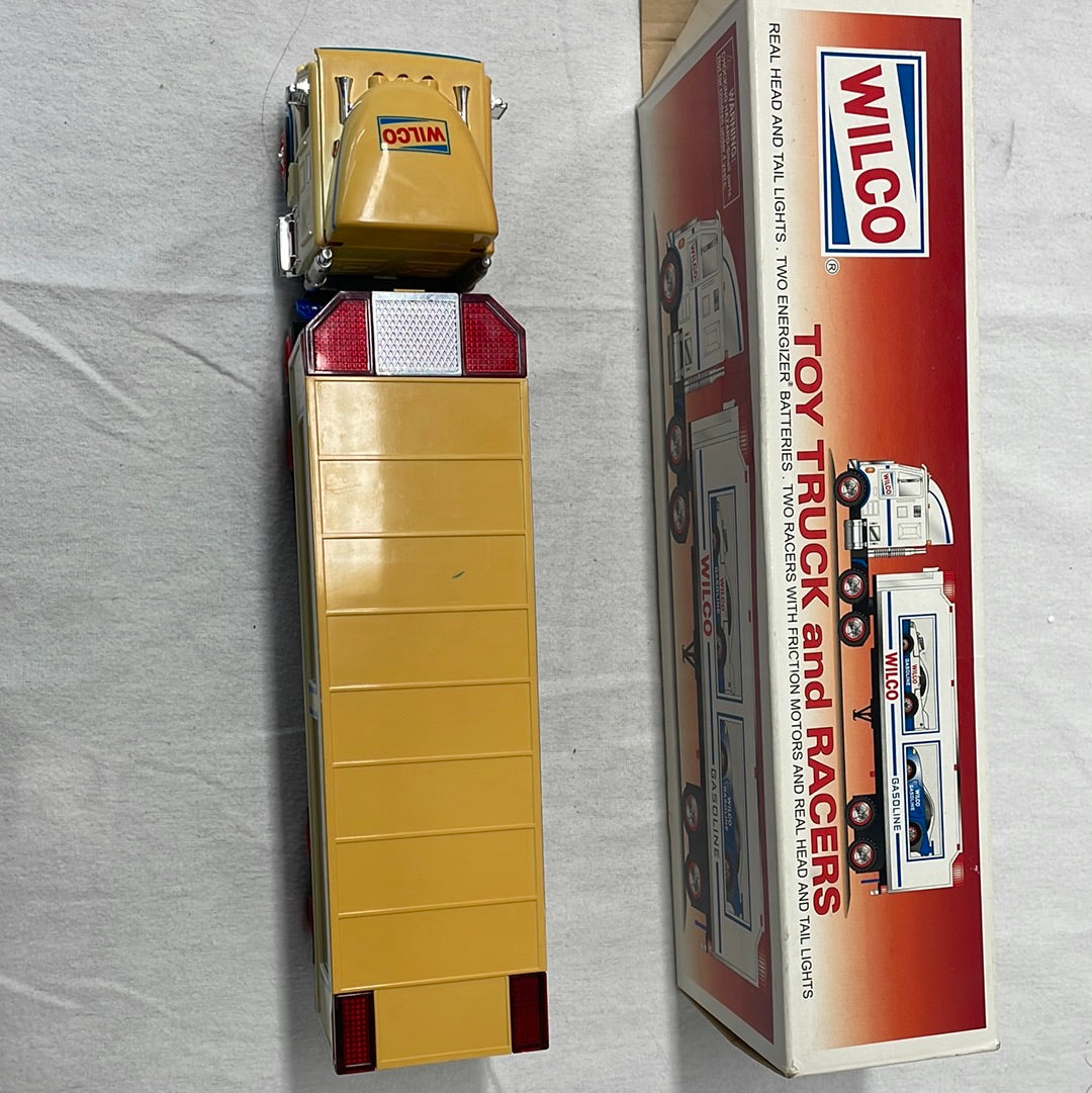 Vintage Wilco Toy Truck and Racers